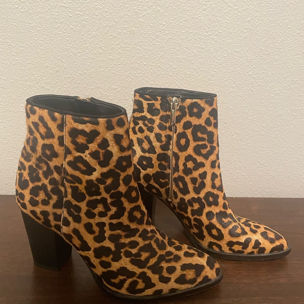 Sam Edelman Leopard Print Ankle Boots